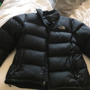 North face short 700 down jacket